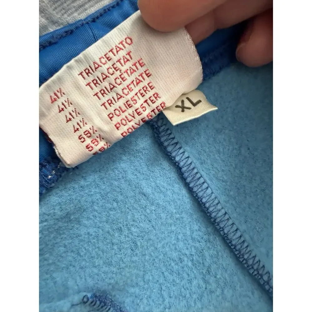 KAPPA Vintage 80s Blue Red Logo Track Pants Sz XL Italy Designer Streetwear READ